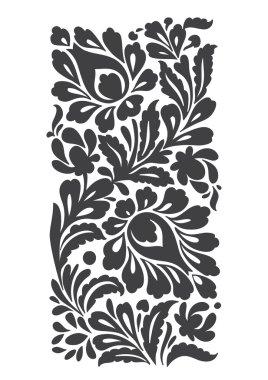 Çiçek folklorik eleman izole