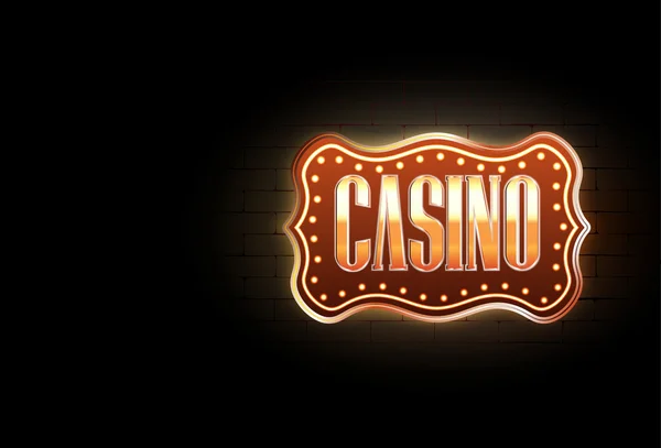 Casino işareti — Stok Vektör