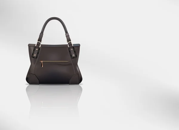 Leather handbag — Stock Vector
