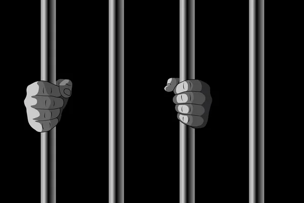 W więzieniu — Wektor stockowy