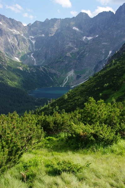 Vijver "Morskie Oko" in het Tatra gebergte — Stockfoto