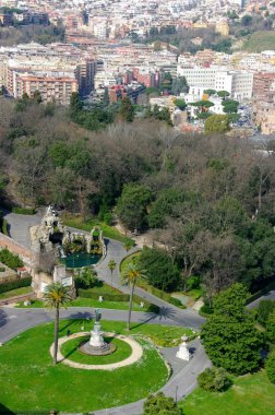 Roma Vatikan bazilikanın kubbe görünümünden