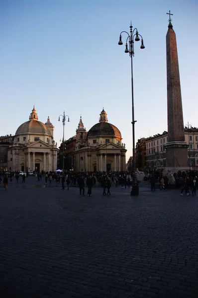 Piazza del Popolo, Róma, Olaszország — Stock Fotó