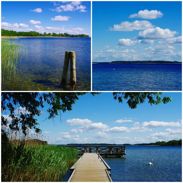 Masurian Lakeland, Polonya - fotoğraf kolaj