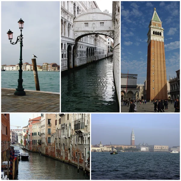 Venecia, Italia - collage fotográfico — Foto de Stock