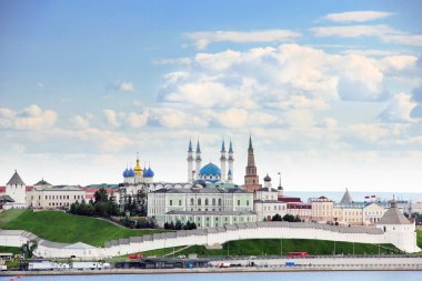 Kazan, Tataristan Cumhuriyeti, Rusya. Kazan Kremlin Görünümü