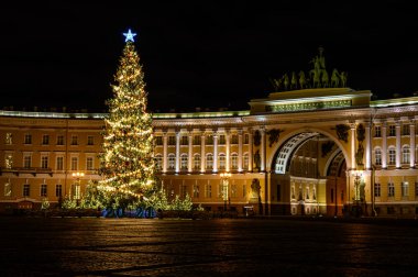 Yeni yıl, Noel ağacı. St. Petersburg Sarayı