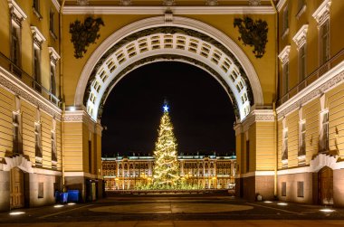 Genelkurmay Başkanı. St. Petersburg Sarayı. Yılbaşı ağacı