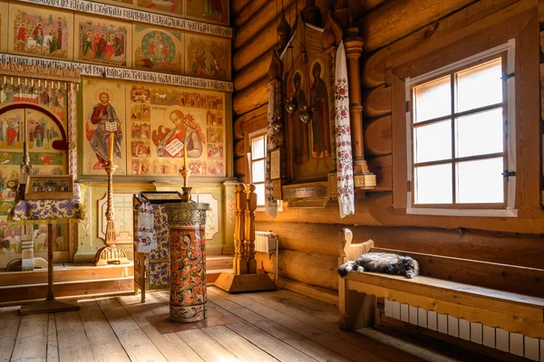 Inside the church. religions of the world. Christian church. cat on the bench, appeasement. Stock Image