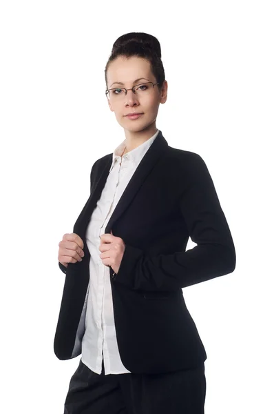 Successful business woman isolated over white — Stock Photo, Image
