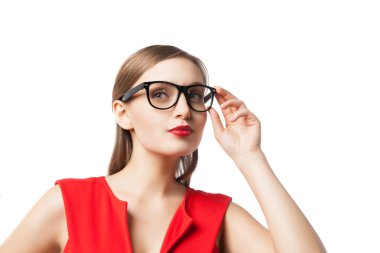 Seyir sırasında düşünme gözlük güzel Bayan