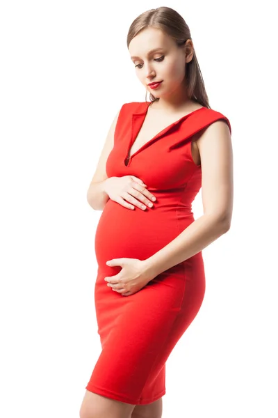 Portrait de belle femme enceinte — Photo