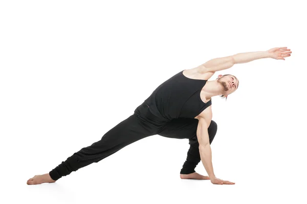 Muscular ballet dancer stretching — Stock Photo, Image