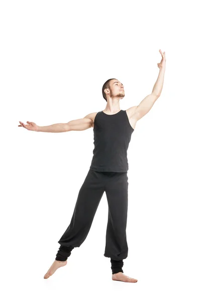 Артистка балета с поднятой рукой — стоковое фото