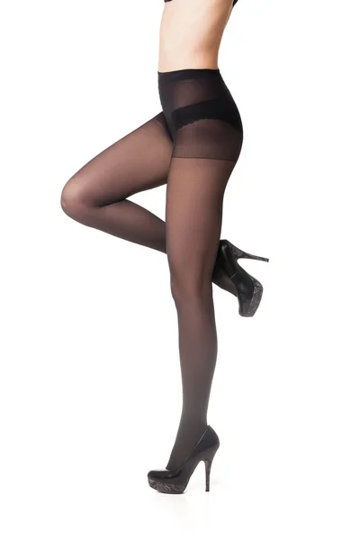 Model in black tights — Stock Photo, Image