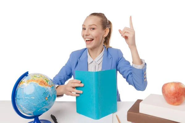 Smiling student getting inspiration. — Stock Photo, Image