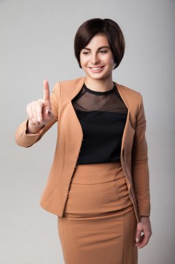 iş kadını basma düğmesi ya da onun gibi bir şey.