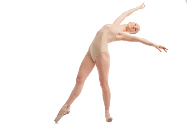 Mladá moderní balet izolovaných na bílém pozadí — Stock fotografie