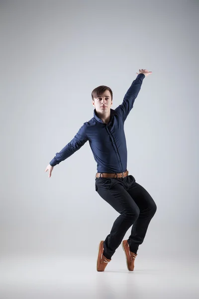 Young attractive man dancing — Stock Photo, Image