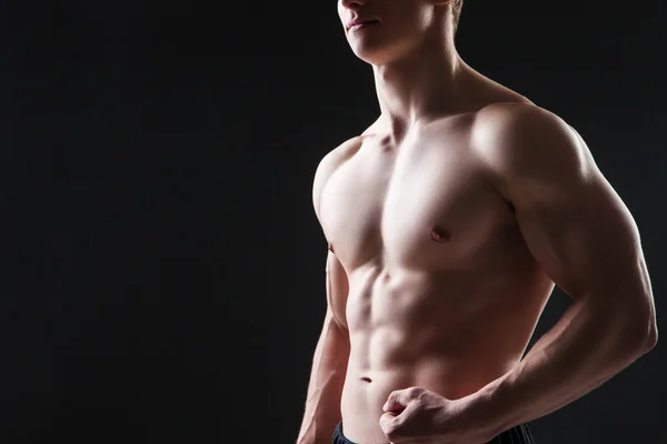 Close up of sexy males chest Stock Image