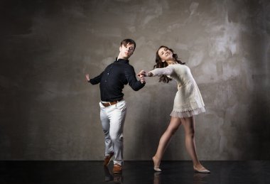 güzel çift aktif balo salonu dans