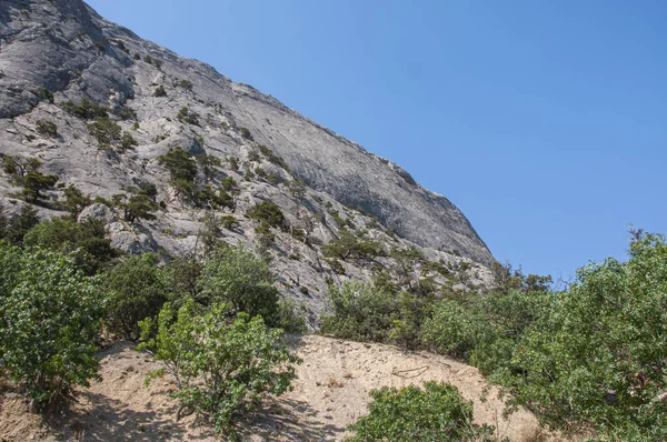 Monte Sokol Maciço Rochoso Perto Aldeia Novy Svet Crimeia — Fotografia de Stock