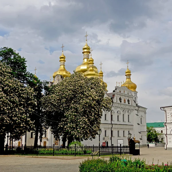 Успенский Собор Главный Собор Киево Печерской Лавры — стоковое фото