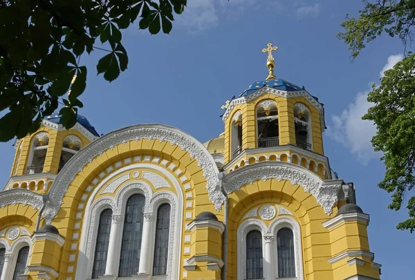 Kuppeln Der Wladimir Kathedrale Kiew Frühling — Stockfoto