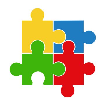 vektör çizim puzzle 