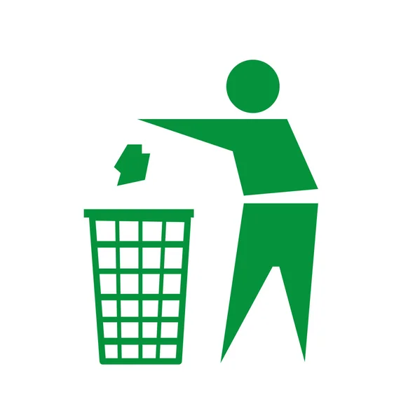 Recycling teken pictogram — Stockvector