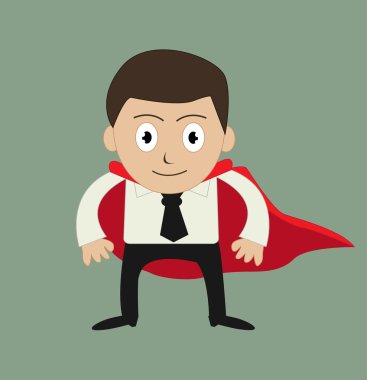 Süper işadamı vektör