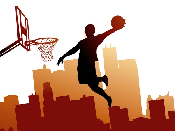 Basketballspieler — Stockvektor