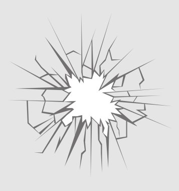 Crushed glass vector clipart