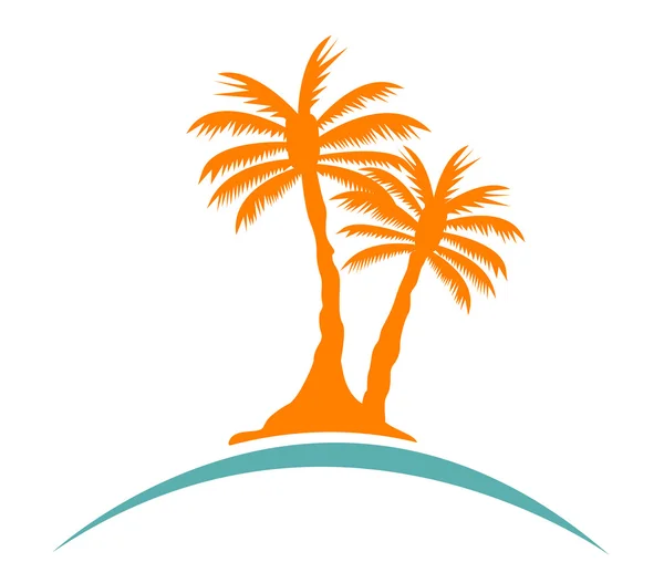 Palm tree image — Stock Vector