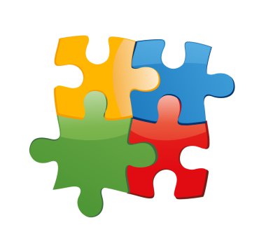 vektör çizim puzzle
