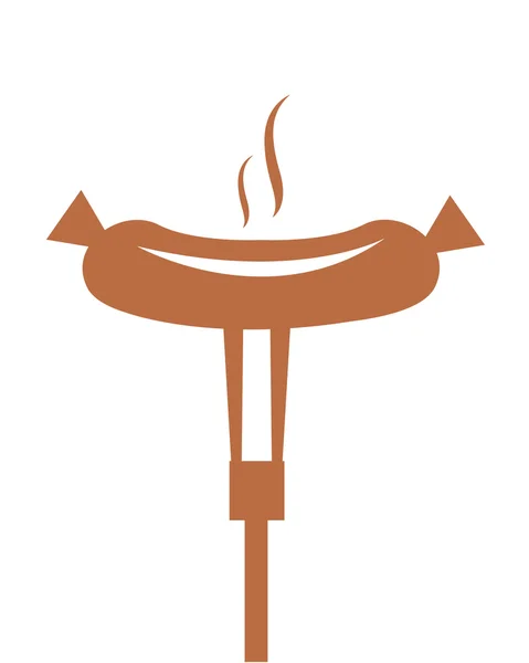 Barbecue icon vector — Stock Vector