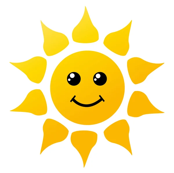 Zon vectorillustratie — Stockvector