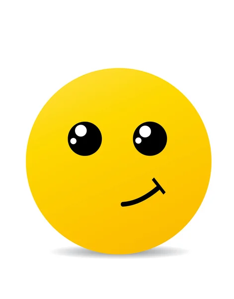 Современная желтая улыбка — стоковый вектор