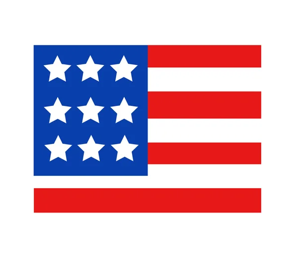 Amerikai zászló stílusvektorban — Stock Vector