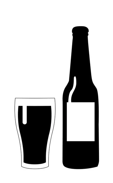 Flasche Bier — Stockvektor