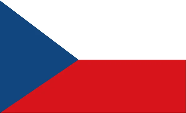 Stock Vector Flag of Czech Republic — Stock Vector