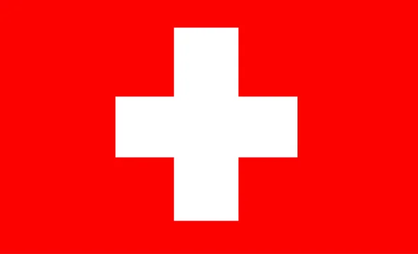 Bandera de Suiza vector ilustración — Vector de stock