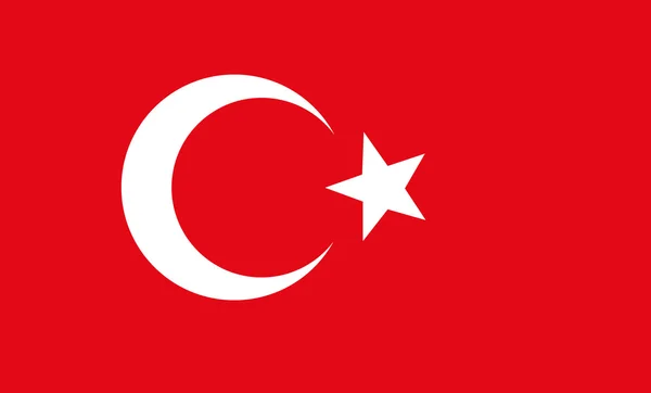 Vektor Hintergrund der Türkei-Flagge — Stockvektor