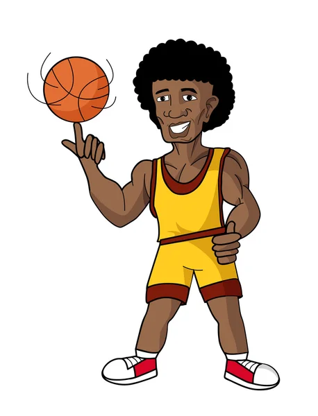 Jugador de baloncesto de dibujos animados — Archivo Imágenes Vectoriales