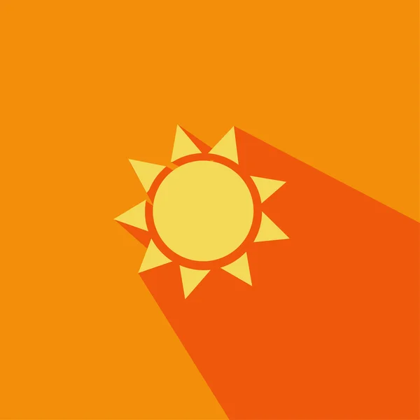 太陽のアイコン ベクトル — ストックベクタ