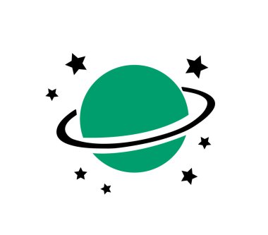 Gezegen simge vektör