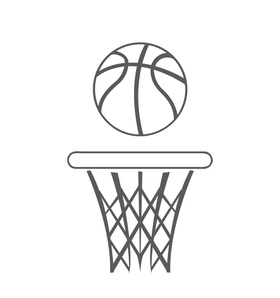 Basket-ball, illustration vectorielle — Image vectorielle