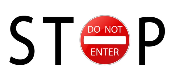 Vecteur stop sign — Image vectorielle