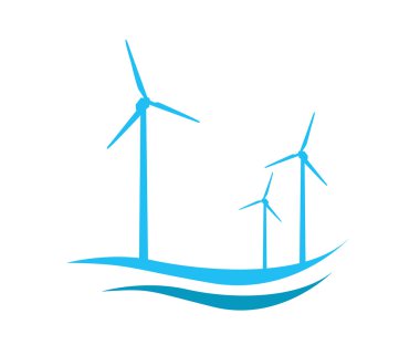 Vektör çizim sanat yel değirmeni