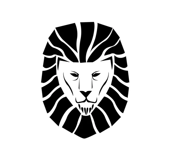Logótipo da face leão — Vetor de Stock